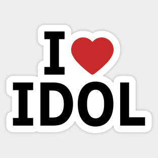 Oshi no Ko Ruby Hoshino Cosplay I Love Idol T Shirt Design in Episode 9 Sticker